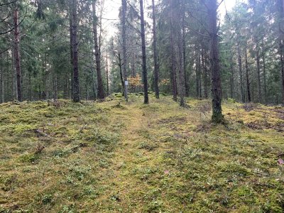 Stigen upp mot ett andra röse.